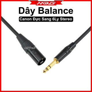 Dây Canon Đực Ra 6 Ly Stereo Balance, dài 5m-8m-10m, gía 1 dây (XLR-Male To TRS 1/4 Cable)
