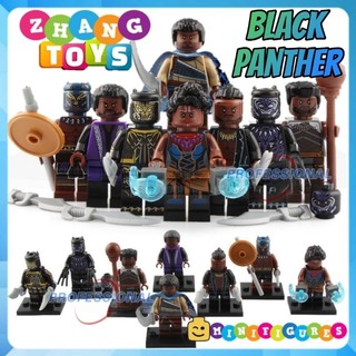 Đồ chơi Xếp hình Black Panther gồm TChalla WKabi - Wakanda - Killmonger - Shuri báo đen Minifigures Xinh X0191