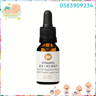 Vitamin D3 K2 Mk7 Sunday Natural 20ml Đức D3K2