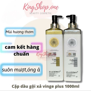 [ Mã Giảm 15k ] Dầu Gội Xả Colagen VINGE PLUS 1000ML , Ngăn Rụng Tóc , Phục Hồi Tóc Hư Tổn - Hàng Chính Hãng Ý