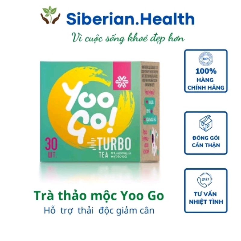 Trà thảo mộc YOO GO turbo tea Siberian (Nhập khẩu việt)Hổ trợ  giảm cân giảm mỡ.thải độc...