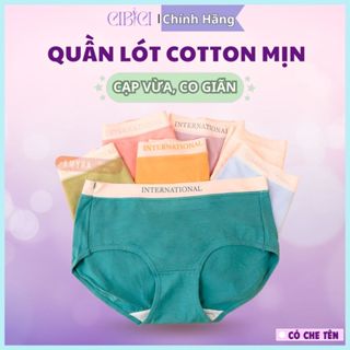 Quần Lót Nữ Cotton Cạp Su In Chữ Kháng Khuẩn Cao Cấp - Quần Chíp Nữ Sexy Thông Hơi Không Lộ Thoáng Mát CIBICI QL038