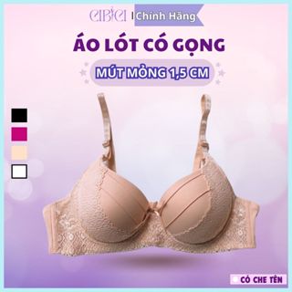 Áo Ngực Nữ Phối Ren Có Gọng Nâng Ngực Lót Mút Vừa Cao Cấp - Áo Lót Nâng Ngực Mút Vừa Kháng Khuẩn Thoải Mái CIBICI AN004