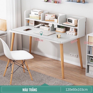 bàn làm việc chân gỗ , bàn học thương hiệu IGA GP86 và GP197