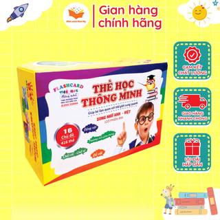 SÁCH - Bộ thẻ học thông minh Flashcard Phương pháp Glenn Doman giáo dục sớm 16 chủ đề