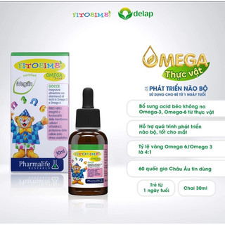 Siro FITTOBIMBI Omega hỗ trợ phát triển não bộ, tốt cho mắt