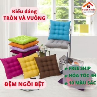 Đệm ngồi bệt 3d lót ghế văn phòng vuông 40x40cm