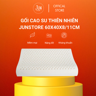 Gối công thái học Jun Store CSTN 60x40x8/11 cm lượn sóng nâng đỡ mềm mại, định hình cổ vai gáy tốt