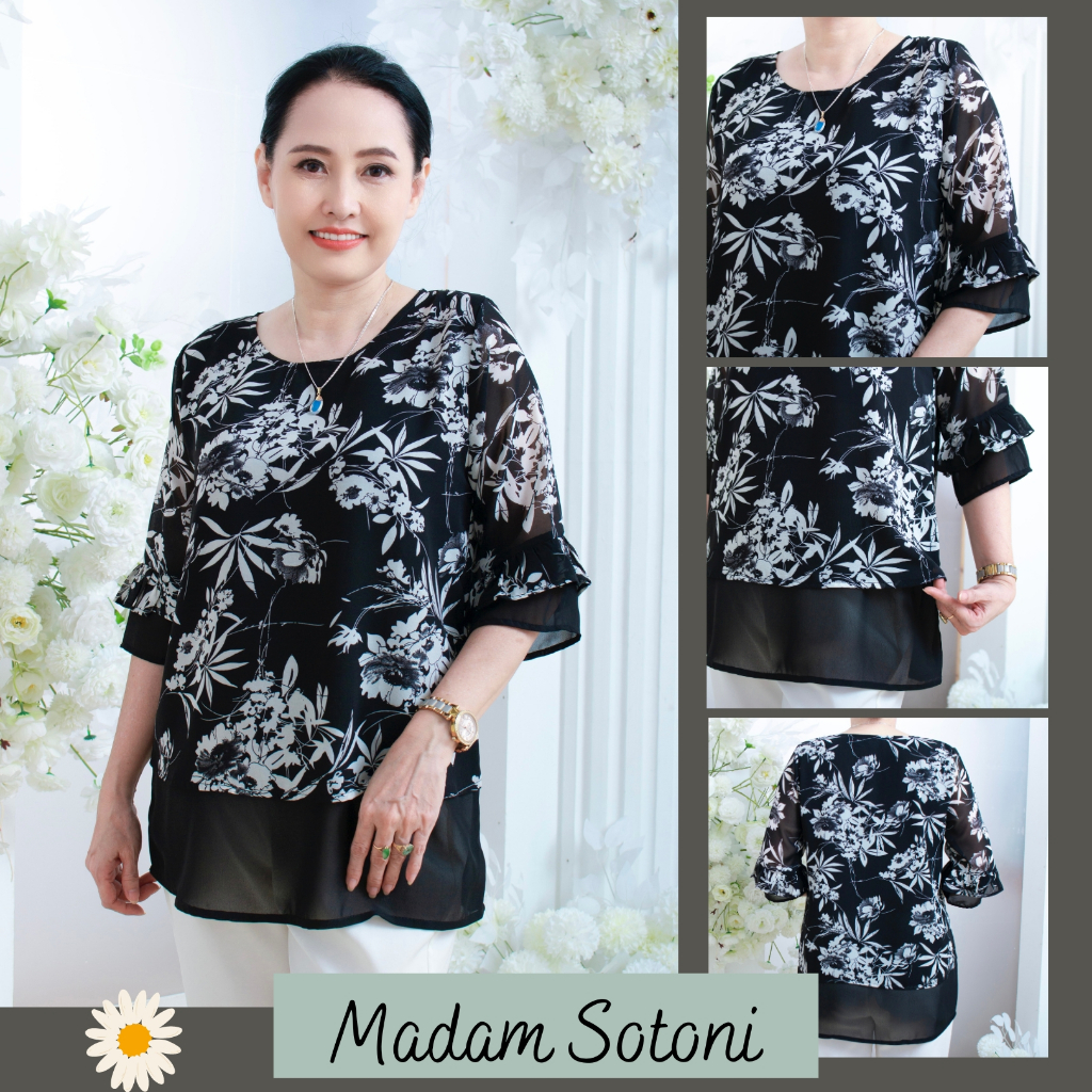 Madam Sotoni - Thời trang trung niên - Áo kiểu nữ trung niên - LTT2L