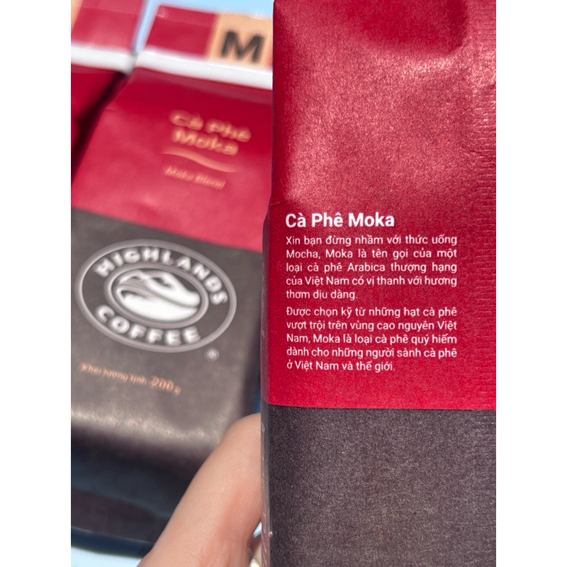 Cà phê Moka Highland 200gr, date 06/2026, có Hỏa Tốc