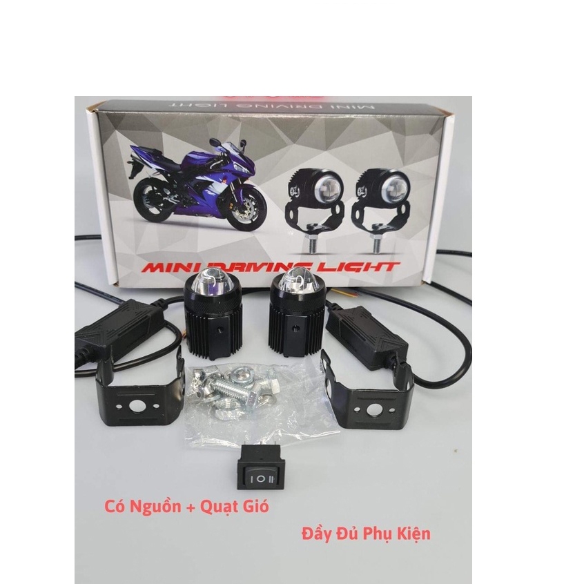 Đèn Trợ Sáng [ 2 Màu ] Mini Cốt Vàng Pha Trắng < Giá 1 Đèn>