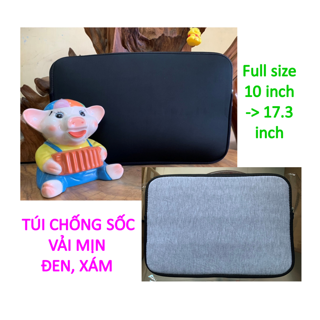 ✨ Túi chống sốc MÚT DÀY VẢI MỊN, SIÊU ÊM 10 -> 17 inch- Hàng tận xưởng