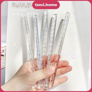 Thước Kẻ Đo Thước Kẻ Màu Trong Suốt Thiết Kế Hình Tam Giác 20cm TEECI D069