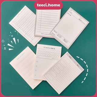 Giấy Note Giấy Ghi Chú 50 Tờ Lên Kế Hoạch Hàng Dán Trang Trí Sổ Tay Nhật Ký Điện Thoại TEECI D073