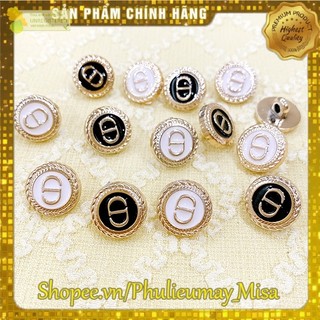 , phụ liệu may rẻ set 10 nút vest sang trọng size 1.8cm và 2cm, cúc áo vest, cúc áo dạ