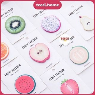 Sticker Hình Dán Giấy Note Hoa Quả Dán Trang Trí Sổ Tay Nhật Ký Điện Thoại TEECI D081