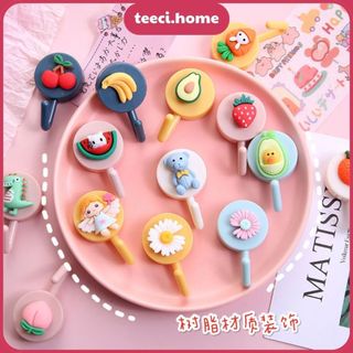 Móc Dán Tường Siêu Dính Chịu Lực Móc Nhựa Dính Tường Treo Đồ Họa Tiết 3D Gắn Tường Trang Trí TEECI D097