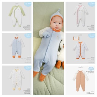 Bộ liền có tất Nous Body sơ sinh chất Nu Petit siêu mềm thấm hút mồ hôi S611 Baby Born shop