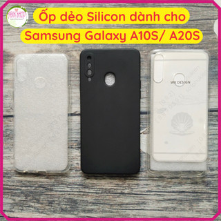 Ốp lưng Samsung Galaxy A10S/ A20S loại dẻo trong, dẻo đen viền gồ bảo vệ cam cao cấp, bền đẹp
