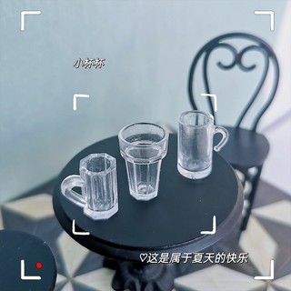 Cốc nhựa trong các loại - Mô hình tỉ lệ 1:12