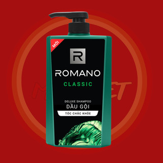 Dầu gội Romano hương nước hoa Classic/ Attitude/ Force/ Gentleman 650g/chai - 4 mùi hương Nam Tính Cao Cấp