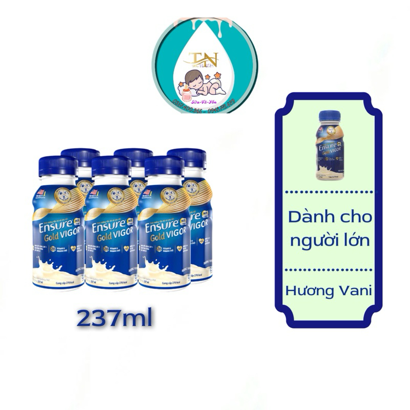 Sữa nước Ensure Gold ViGor chai 237ml ( thùng 24 chai)