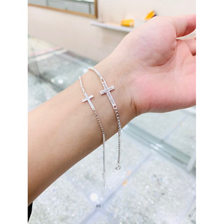 Lắc thánh giá chữ thập bạc ta - trang sức công giáo
