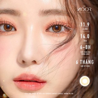   0-8 Độ  Nami - Lens Nâu Mật Ong Tự Nhiên - Graphic DIA 11.9mm  Không Giãn  - Kính Áp Tròng Chính Hãng Hàn Quốc - DeNOOR 