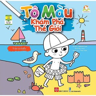 Sách - Tô màu khám phá thế giới- Trên bờ biển