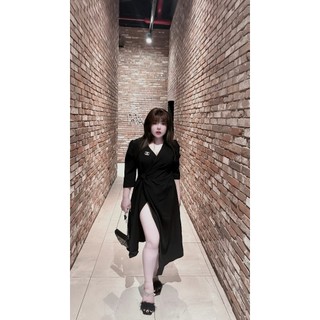 Đầm xẻ đùi bigsize thơ lê