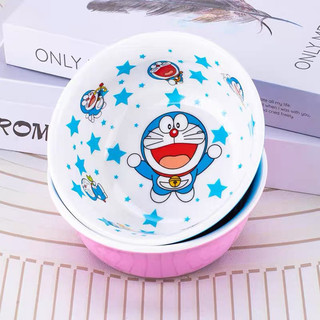🌸𝐓𝐀̣̆𝐍𝐆 𝐐𝐔𝐀̀🌸 Chén tròn dày 2 lớp Hello Kitty - Doremon Doraemon
