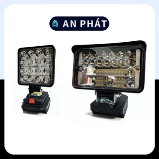 Đèn pin led dùng chung pin MAKITA 18v thiết kế bi cầu chiếu xa