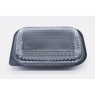 Hộp nhựa pet đế đen + nắp trong - - loại dày