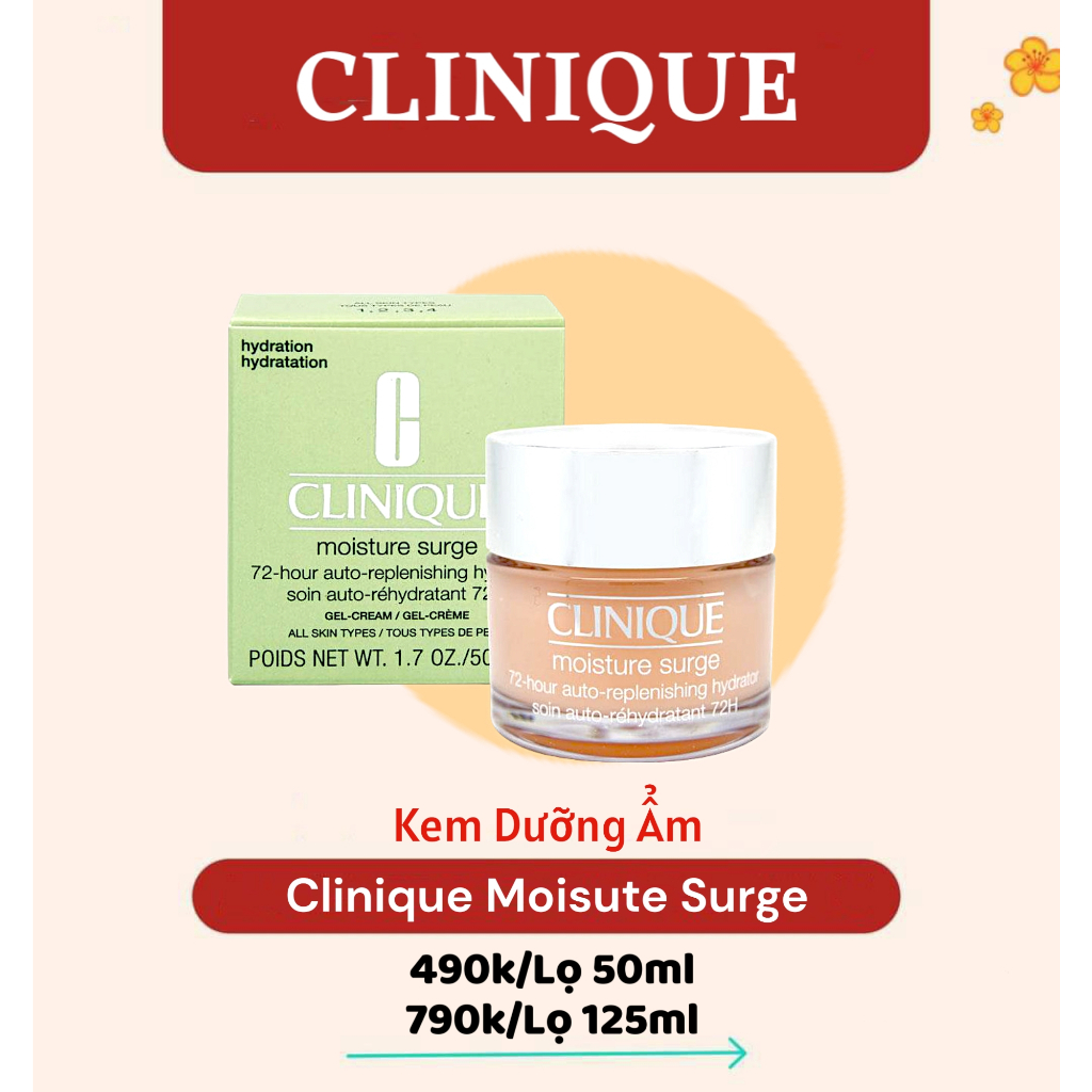 Kem dưỡng ẩm Clinique Moisture surge 100H
