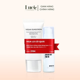 Kem chống nắng nâng tone thuần chay Luci dành cho mọi loại da  SPF 63+