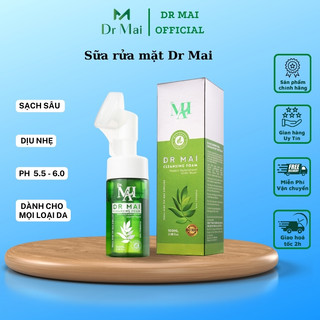Sữa rửa mặt tạo bọt Dr Mai, Cleansing foam 100ml sạch sâu dịu nhẹ dành cho da dầu da nhạy cảm phù hợp mọi loại da mụn