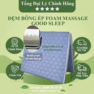 Đệm Bông Ép GoodSleep Hạt Massage Gấp 2 Tấm Foam Mềm 🔔 Nhắn tin để hỗ trợ chính sách tốt nhất