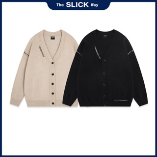 Áo Cardigan Len Sunset/Beige Form Hàn Quốc Unisex - The Slick Way