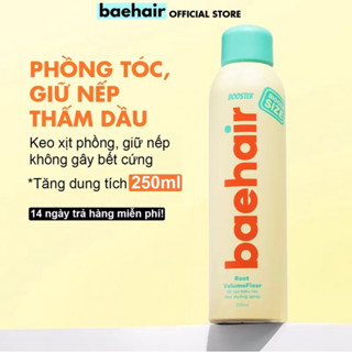  Xịt phồng tóc tạo kiểu Baehair 250ml dạng keo xịt phồng giữ nếp không gây bết cứng giúp bạn tạo kiểu và giữ nếp dễ dàng 