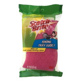 Dụng cụ rửa chén bát/ Găng tay/ Miếng rửa chén bát/ Cước cọ rửa Scotch Brite 3M - 2 mặt không trầy xước