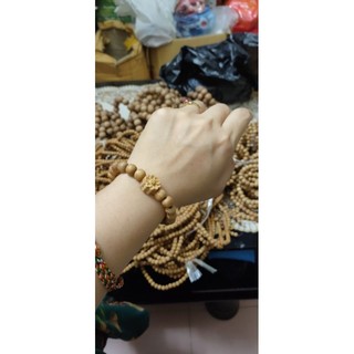 Vòng tay ngọc am 6 li, 8 li mix sen