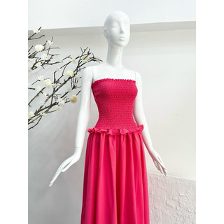 Đầm maxi bo chun cúp ngực