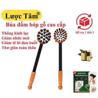 Cây đấm lưng bằng gỗ cao cấp hãng Lược Tâm khai huyệt thư giãn giảm nhức mỏi