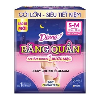 1 gói băng vệ sinh dạng quần Diana sensi size SM 5 miếng