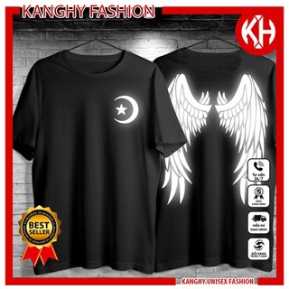Áo thun phản quang áo thun oversize đôi cánh full size. | kanghy store