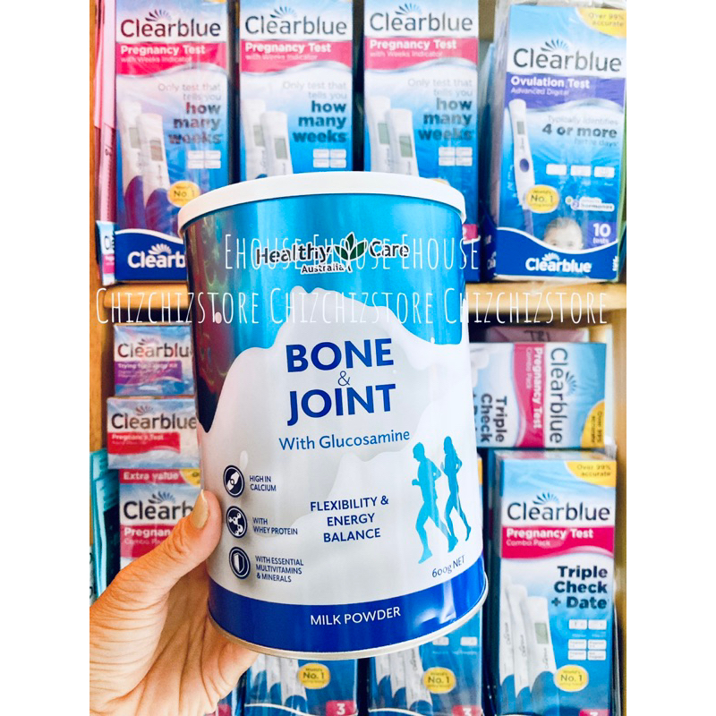 Sữa bổ xương khớp, cho người tê bì, đau xương khớp Healthy Care Bone &amp; Joint with Gluvosamine 600g_ Úc