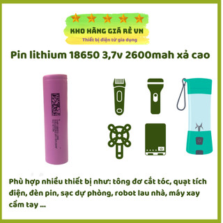 Pin 18650 3.7V Lithium Sạc Dùng Cho Tông Đơ Cắt Tóc, Đèn Pin Siêu Sáng, Quạt [ Kho Hàng Giá Rẻ VN ]