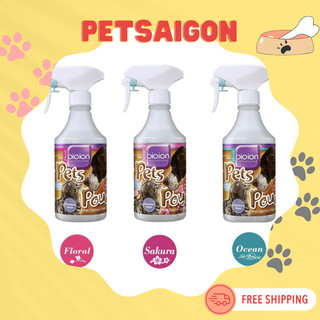 [CHÍNH HÃNG] XỊT KHỬ MÙI DIỆT KHUẨN BIOION PET CHO CHÓ MÈO 500ml