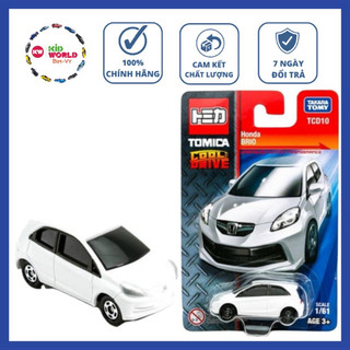 Xe mô hình Tomica Card Cool Drive Honda Brio TCD10. Made in China. Tỷ lệ 1:61.