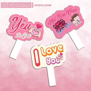 Hashtag đám cưới, hashtag cầm tay đám cưới, sinh nhật, biển cầm tay đám cưới, Mẫu mới nhất -  ( MS 186-199)